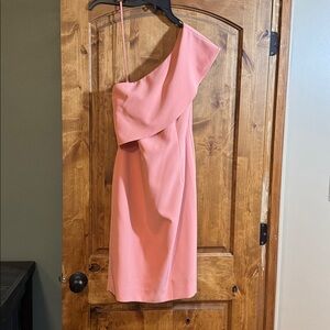 ANTONIO MELANI One-Shoulder Pink Dress